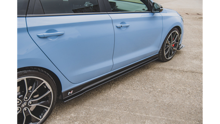 Diffuser Hyundai I30 III N Side Skirts Racing v.1 Red