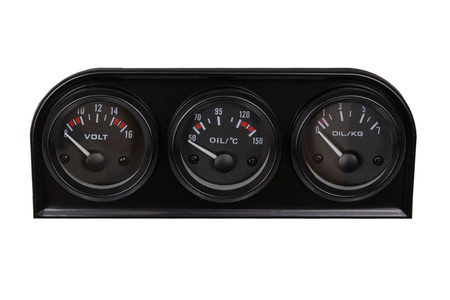 KET Gauges  52mm 3in1 kit Volt, Oil Temp, Oil Press VDO Look