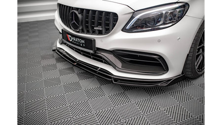 Splitter Mercedes-Benz C63 AMG Aero Pack C205 Facelift przód v.2 Gloss Black