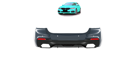 Zderzak BMW 5 G30 Tył z dyfuzorem