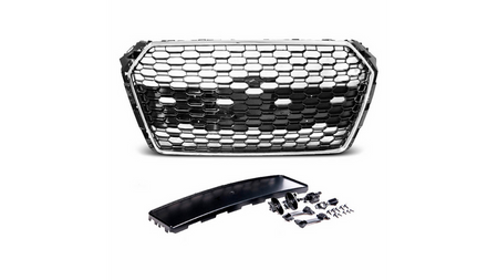 Grill Audi A4 B9 Chrome & Black PDC