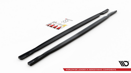 Diffuser Volkswagen Golf 8 R Side Skirts v.1 Gloss Black