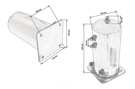 TurboWorks Fuel tank 2,5L Swirl Pot