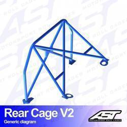 Roll Bar NISSAN Silvia (S13) 3-drzwiowa Hatchback tylna klatka V2