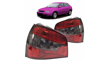Lampy Audi A3 8L Tył Crystal Red Smoke