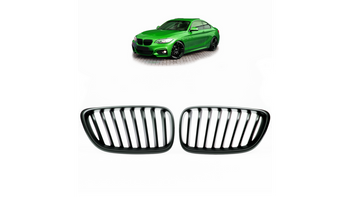 Grill BMW 2 F22 F23 pojedyncze żeberka Matt Black