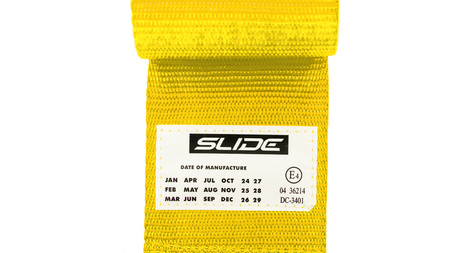 Racing seat belts Slide V2 YELLOW 4P 3" E4