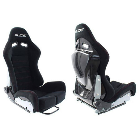 Racing seat SLIDE X3 material Black S DAMAGED