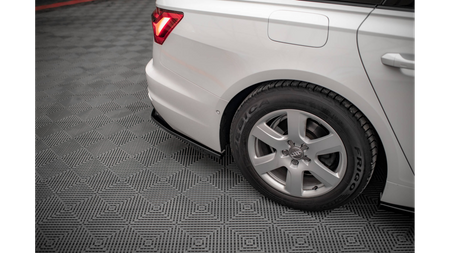 Splitter Audi A6 C8 Tył Środkowy Gloss Black