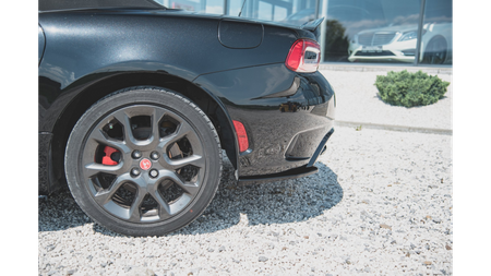 Splitter Fiat 124 Spider Abarth Rear Side Gloss Black