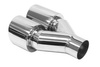 Exhaust Tip 89mmx2 enter 60mm Polished Right