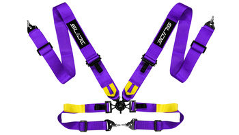 Racing seat belts Slide V2 Quick PURPLE 4P 3"