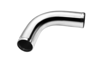 Aluminium pipe 90deg 76mm 35cm