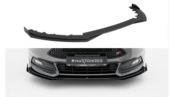 Splitter Ford Focus ST Mk3 Facelift Front Street Pro Black-Red + Gloss Flaps