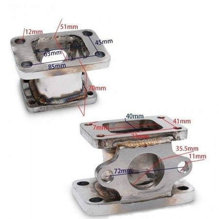 Flansza redukcja turbo T2/T25-T3 wastegate 38mm