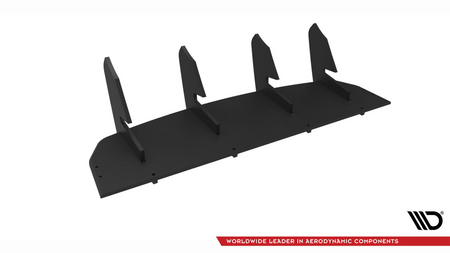 Diffuser Nissan GTR R35 Facelift Rear Street Pro Red