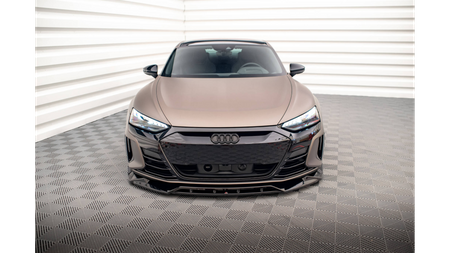 Splitter Audi e-Tron GT Front v.2 Gloss Black