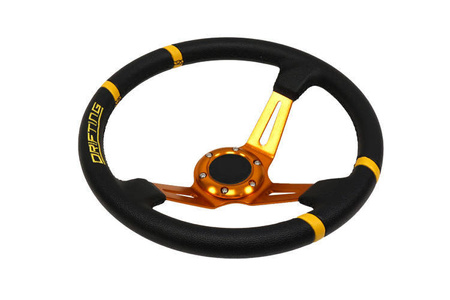 Steering wheel Pro 350mm offset:80mm Leather Black