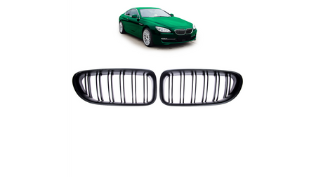 Grill BMW 6 F13 F12 F06 Dual Line Matt Black