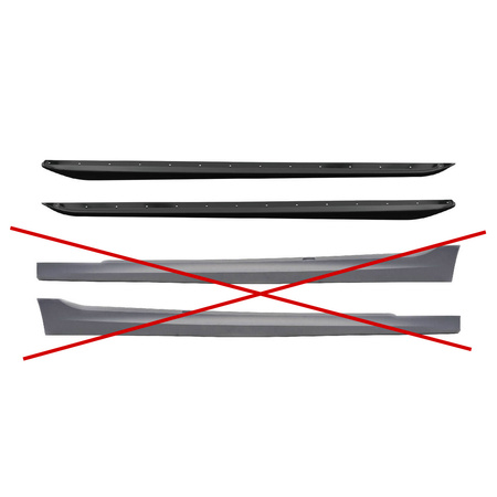 Dokładka BMW 3 G20 G21 Progi Carbon Look