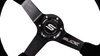 Steering wheel SLIDE 350mm offset:90mm Suede Black