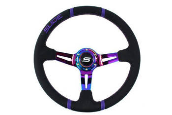 Steering wheel SLIDE 350mm offset:90mm Leather NeoChrome