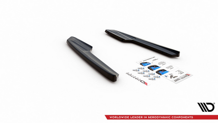 Splitter Audi RS6 RS7 C8 Rear Side v.2 Gloss Black