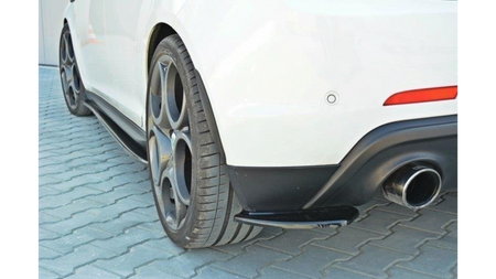 Splitter Alfa Romeo Giulietta Zender Rear Side Gloss Black