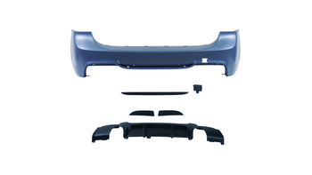 Bumper BMW 3 E91 Rear with Diffuser