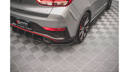 Splitter Hyundai I30 III Facelift N Tył Boczne Street Pro Black-Red