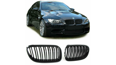 Grill BMW 3 E92 E93 Facelift podwójne żeberka Gloss Black