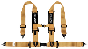 Racing seat belts Slide V2 GOLD 4P 3" E4