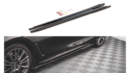 Diffuser Infiniti Q60 S II Side Skirts Gloss Black