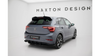 Dyfuzor Volkswagen Polo GTI Mk6 Facelift Tył Street Pro Black-Red + Gloss Flaps
