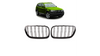Grill sportowy podwójne żeberka Gloss Black BMW X3 E83 Facelift 2006-2010