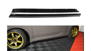 Diffuser Fiat 500 Side Skirts Gloss Black