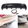 Universal Car Rear Bumper Diffuser Black