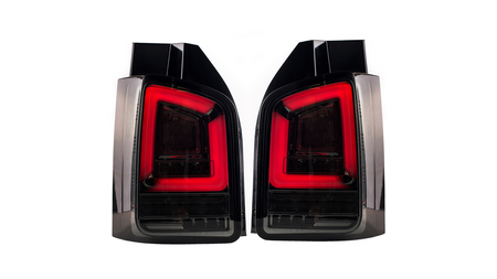 Lampy Volkswagen Transporter T5 Tył Dynamic LED Smoke