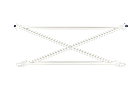 Xbrace c-pillar strut bar Honda Civic V White
