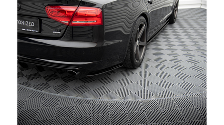 Splitter Audi A8 D4 Tył Boczne Gloss Black