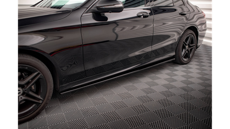 Diffuser Mercedes-Benz C43 C W205 Facelift Side Skirts Gloss Black