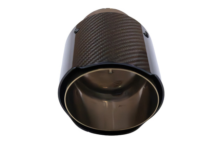Końcówka tłumika 89mm wejście 70mm Carbon Gloss