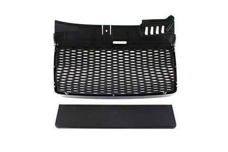 Grill Audi A4 B7 RS-Style Silver-Black