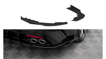 Splitter Kia Stinger I GT GT-Line Rear Side Street Pro Black + Gloss Flaps