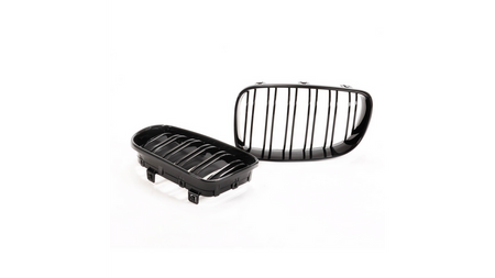 Grill BMW 1 E81 E82 E87 E88 Facelift Dual Line Gloss Black