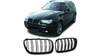 Grill sportowy podwójne żeberka Gloss Black BMW X3 E83 Facelift 2006-2010