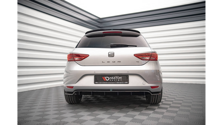 Splitter Seat Leon III Rear Central with Diffuser Gloss Black