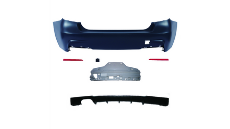 Bumper BMW 3 F30 Rear with Diffuser