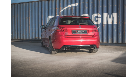Splitter Peugeot 308 GT II Facelift Tył Boczne Gloss Black