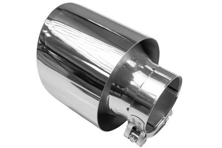 Końcówka tłumika 127mm wejście 70mm Polerowana